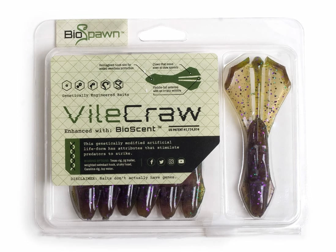 BioSpawn VileCraw 4" 3 BioSpawn VileCraw 4"